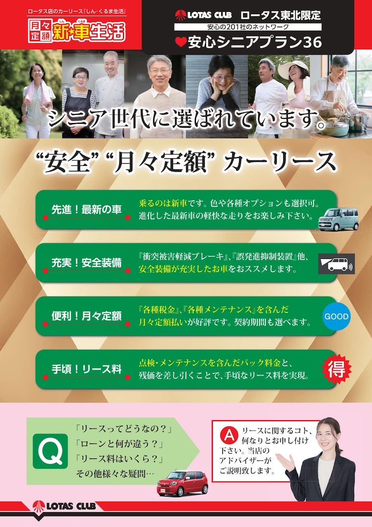 安心シニアプラン３６（軽乗用車）